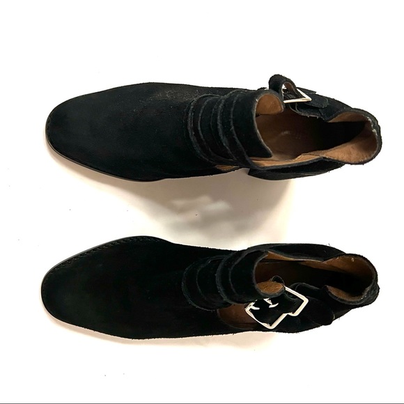 Jeffrey Campbell Black Suede Buckle Cutout Bootie B12/ - Picture 5 of 13